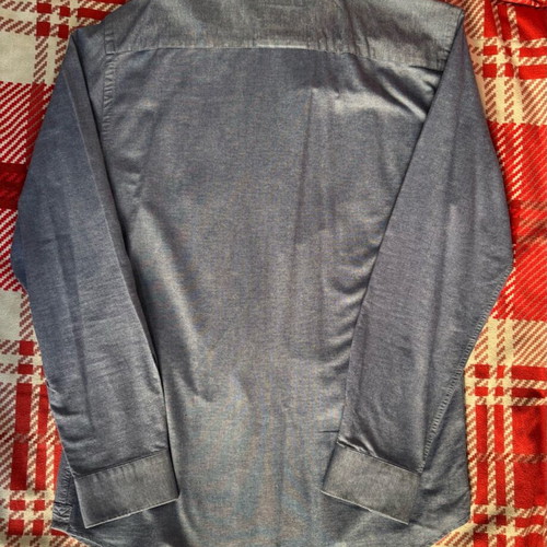Zara Man Denim Shirt Slim Fit Large like new, blue