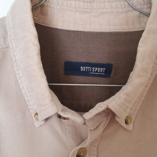 Massimo Dutti men's corduroy shirt like new, beige, size L