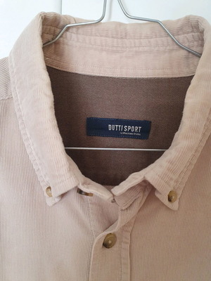 Massimo Dutti men's corduroy shirt like new, beige, size L