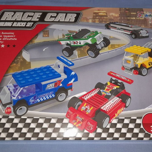 Race Car Building Blocks Set 323 Pieces New