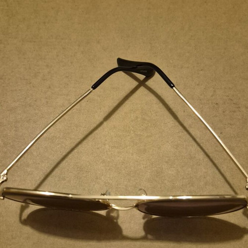 Mirror sunglasses with gold metal frame like new