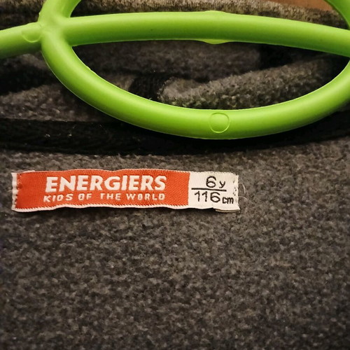 Energizer sports jacket used for 6-year-old boy, gray