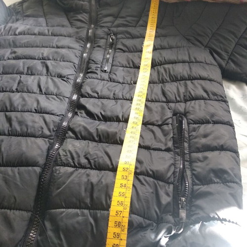 Lightweight unisex jacket used, black, with hood