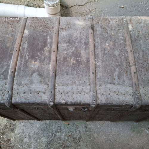 Vintage Cretan Wooden Chest like new