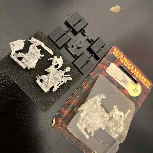 Warhammer Fantasy Wurrzag Orc Shaman and Goblin Bosses sealed and open blister