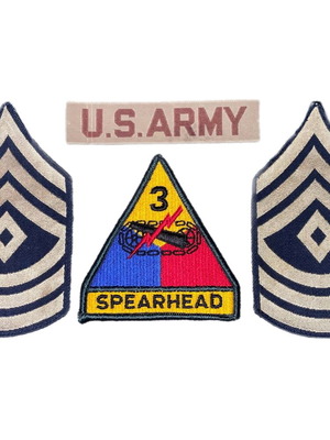 Αμερικανικά στρατιωτικά σήματα σαν καινούργια, σετ 4 τεμαχίων