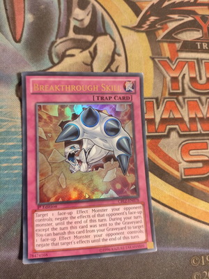 Breakthrough Skill Yu-Gi-Oh! card used, ultra rare, 1st edition