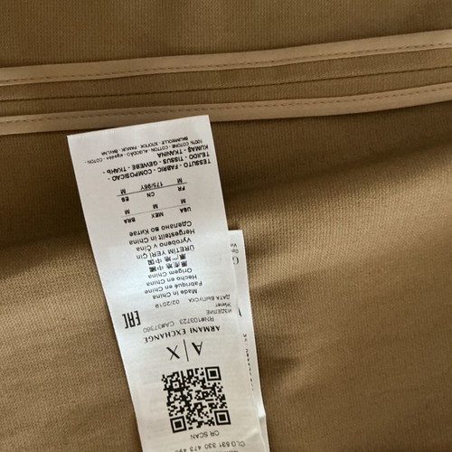 Armani Exchange sleeveless camel trench coat like new, size M