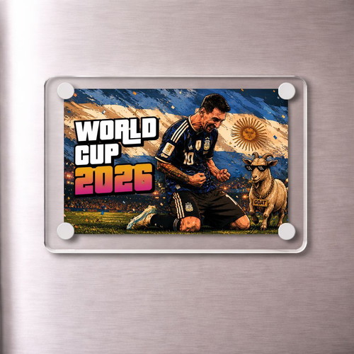 Acrylic Messi 2026 Argentina World Cup Magnet new