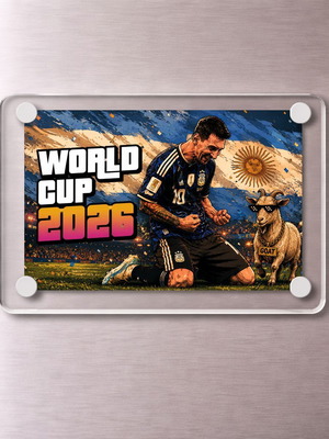 Acrylic Messi 2026 Argentina World Cup Magnet new