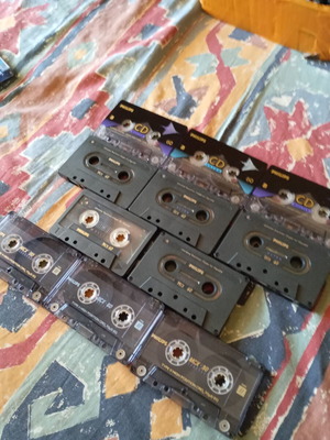 Philips chrome cassettes used, pack of 11, high position