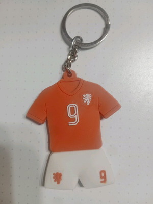Netherlands National Team V. Persie Double-Sided Silicone Keychain like new