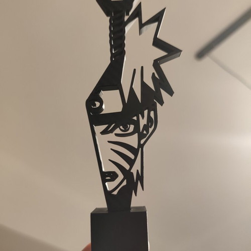 Naruto 3D printed Kunai silhouette figure
