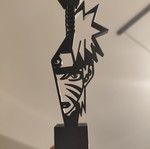 Naruto 3D printed Kunai silhouette figure
