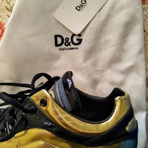 Dolce & Gabbana Sneakers used, size 41, black and gold