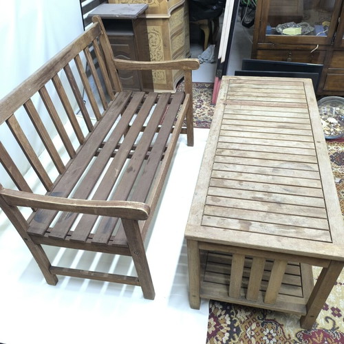 Outdoor seating used, teak by ScanCom