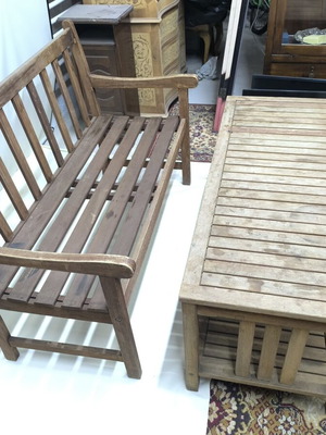 Outdoor seating used, teak by ScanCom