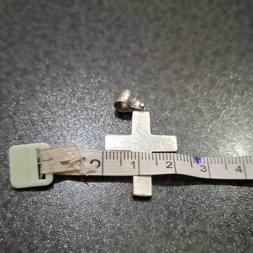Silver Cross 925 Minimal Pendant with Matte Finish