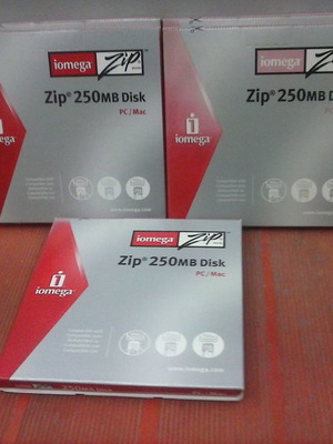 Zip Drive Disk Iomega 250mb καινούργιο, πακέτο 5 τεμαχίων