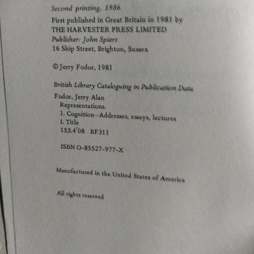 Representations book used in Greek