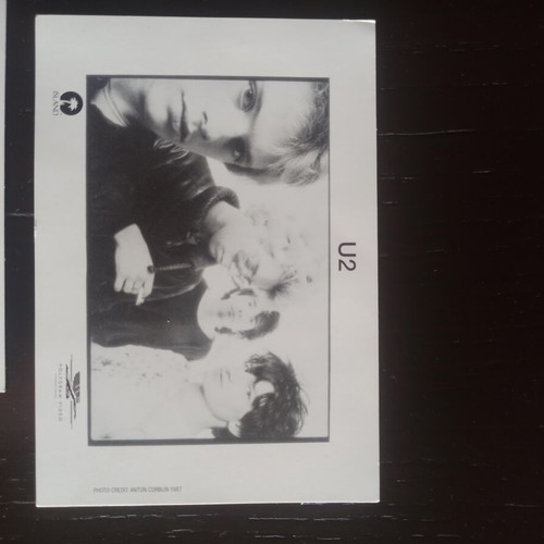 U2 promotional press photos set of 2, Anton Corbijn 1983 and 1987