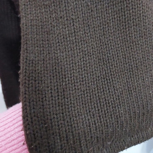 Y2K wool sweater, brown, size L