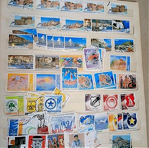 Άλμπουμ με Ελληνικά Γραμματόσημα 2000 - 2020 Σφραγισμένα