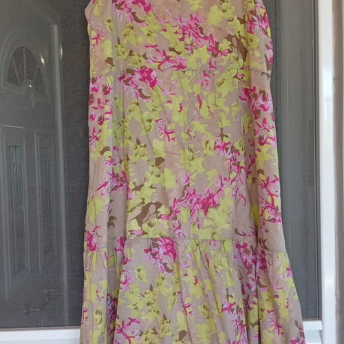 Summer dress Oris size 2XL like new, 100% cotton, ankle length