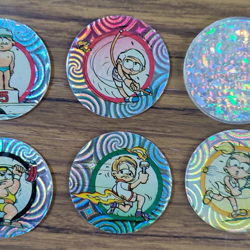 Olympos tags used, set of 6 pieces
