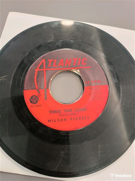  45 rpm diskos viniliou Wilson Pickett Mustang Sally & three time loser