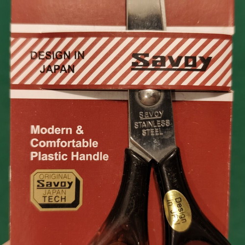 Savoy Stainless Steel Hairdressing Scissors, Design in Japan