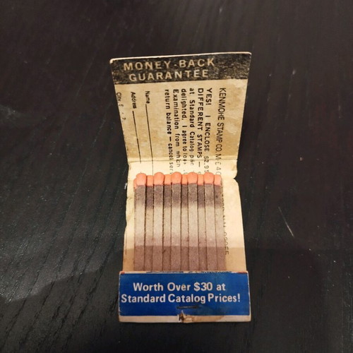 Collectible matchbox with John F. Kennedy used