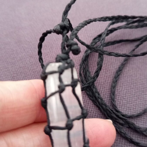 Selenite Energy Crystal Necklace Handmade for Relaxation