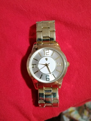 Auriol men's watch like new, gold color
