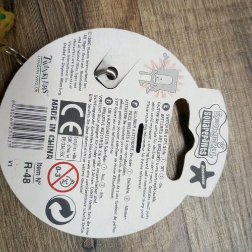 SpongeBob Bag tag new vintage charm for bag or keys