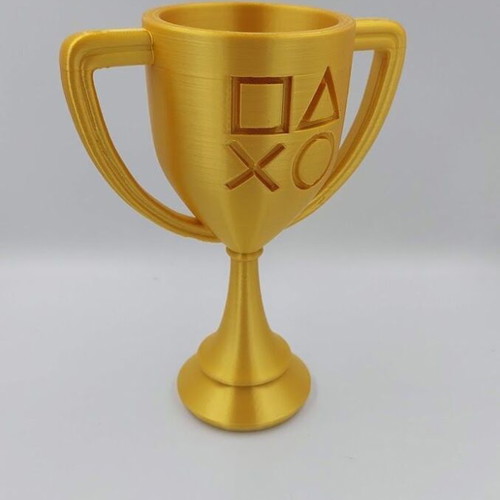 Playstation Gold Trophy 3D printed, new