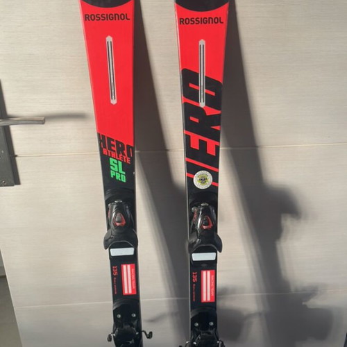Rossignol Hero SL Pro 135 used with bindings carbon