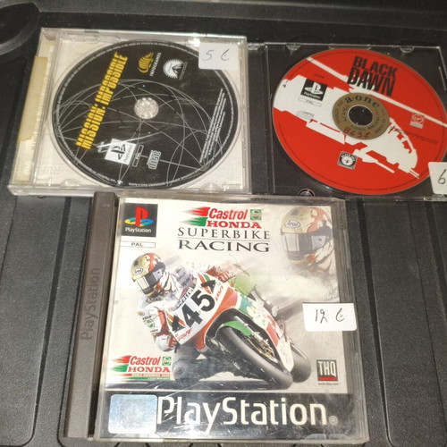 PlayStation (PS1) games used: Honda Superbike, Black Dawn, Mission Impossible