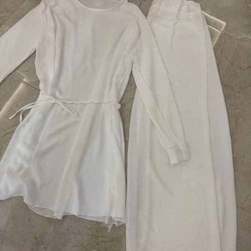 Women's Italian set new, white, sizes Medium and Large