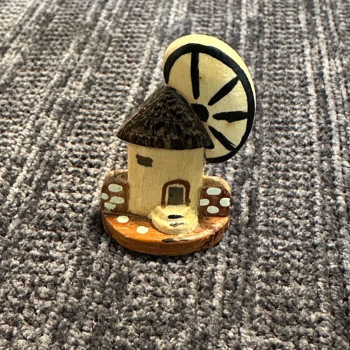 Handmade wooden decorative windmill