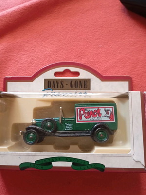 Lledo Days Gone used, toy car model with Punch advertising