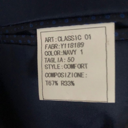 Italian Job men's dark blue jacket like new No 50