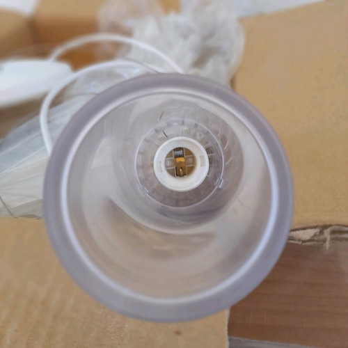 Ceiling lights new plexiglass pair, 30 cm diameter