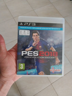 PES 2018 PS3 game used, very good condition