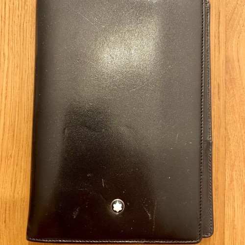 Montblanc passport holder like new, leather