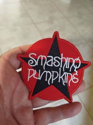 Smashing Pumpkins Embroidered Patch new with heat adhesive