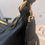 Ted Baker Esiah Webbing Slouchy Leather Hobo Bag new, black