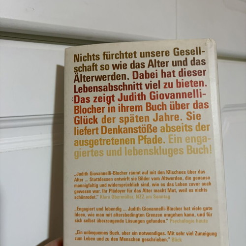 Judith Giovanelli-Blocher Das Glück der späten Jahre used, German book
