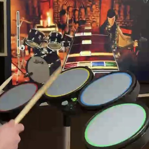Rock Band set for Xbox 360 used with box and accessories