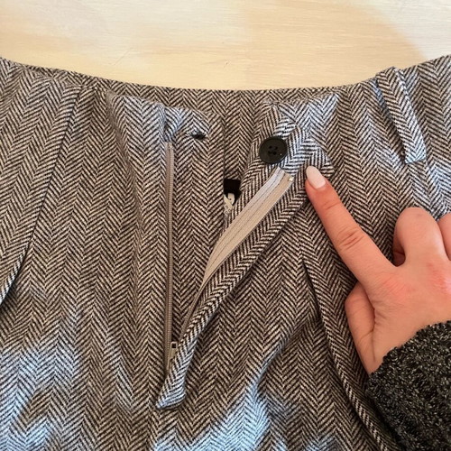 Dazy high-waisted gray pants XL new